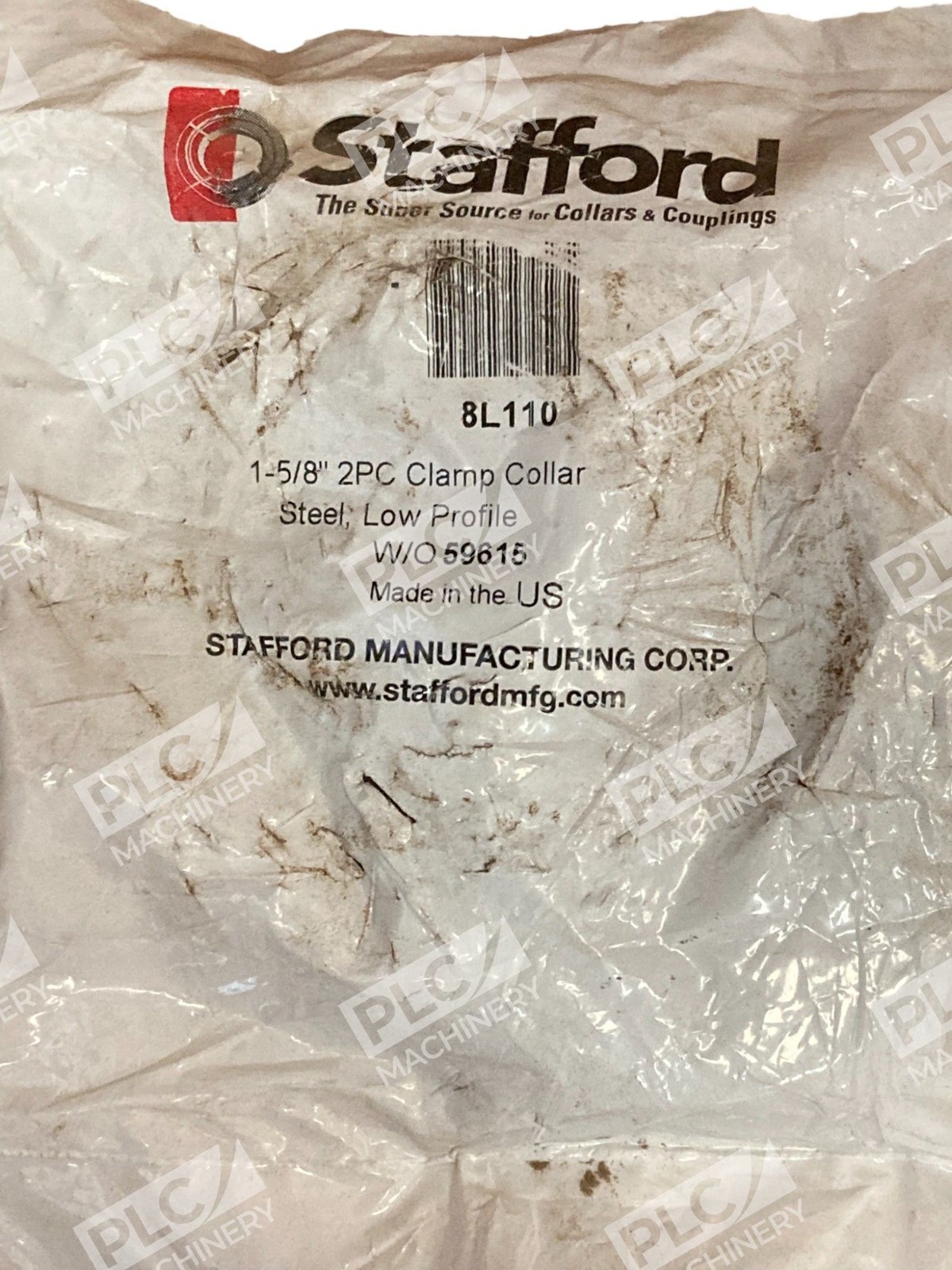 Stafford 1-5/8" 2PC Clamp Collar Steel Low Profile 8L110 - Image 3