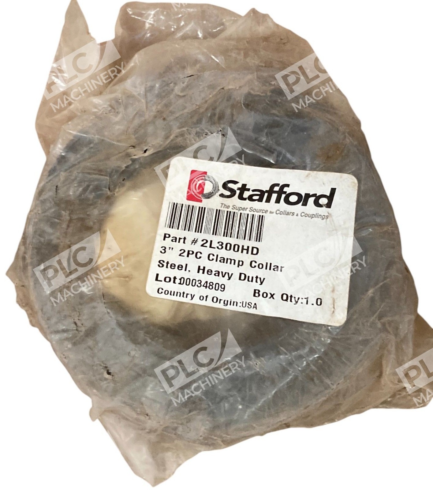 Stafford 3" Heavy Duty Steel 2PC Clamp Collar 2L300HD