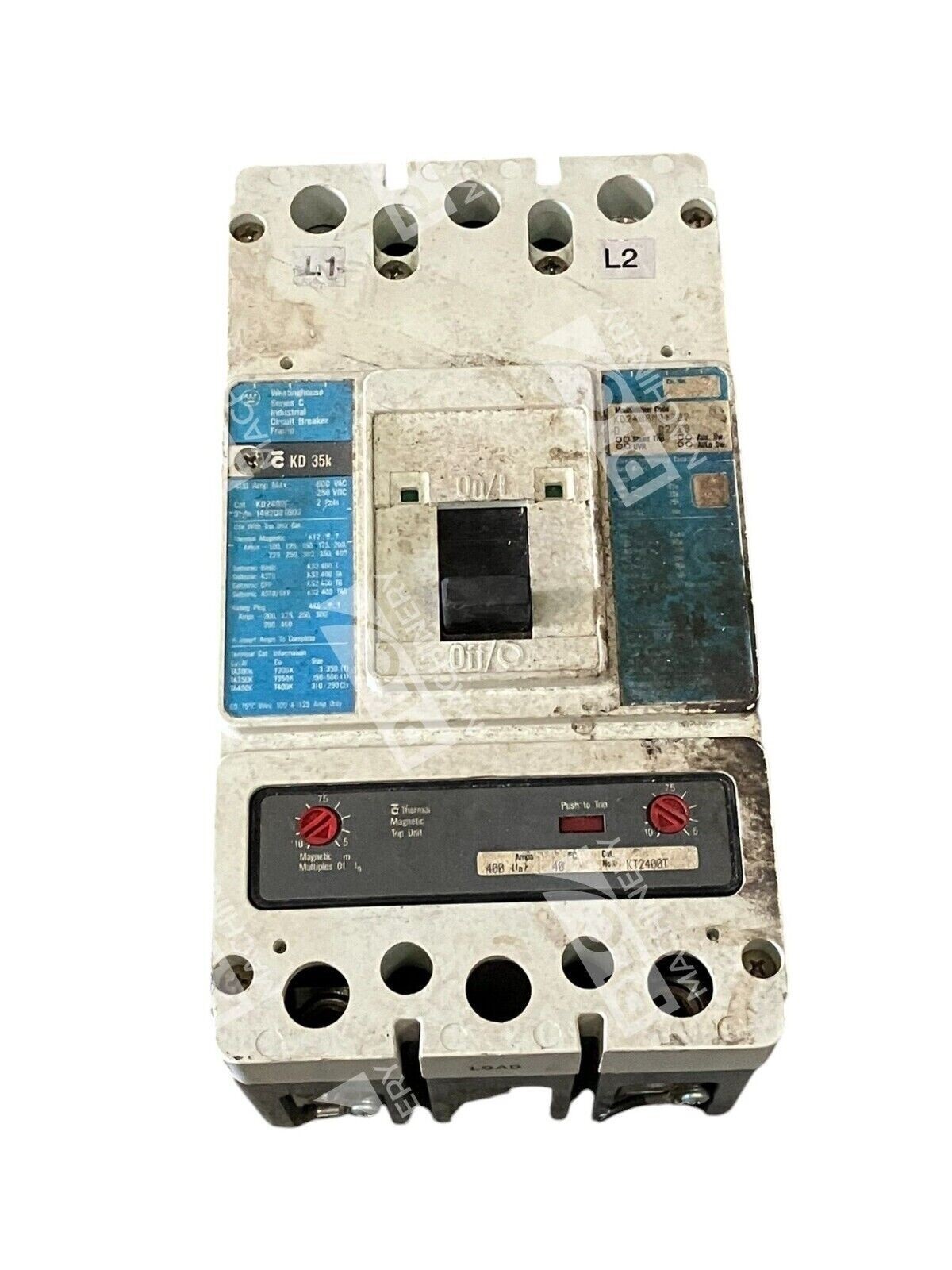 Westinghouse 400A Industrial Circuit Breaker KD2400F /C