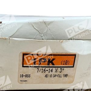 18-8SS Hex Head Cap Fully Threaded 7/16-14" X 3" (Box of 10)