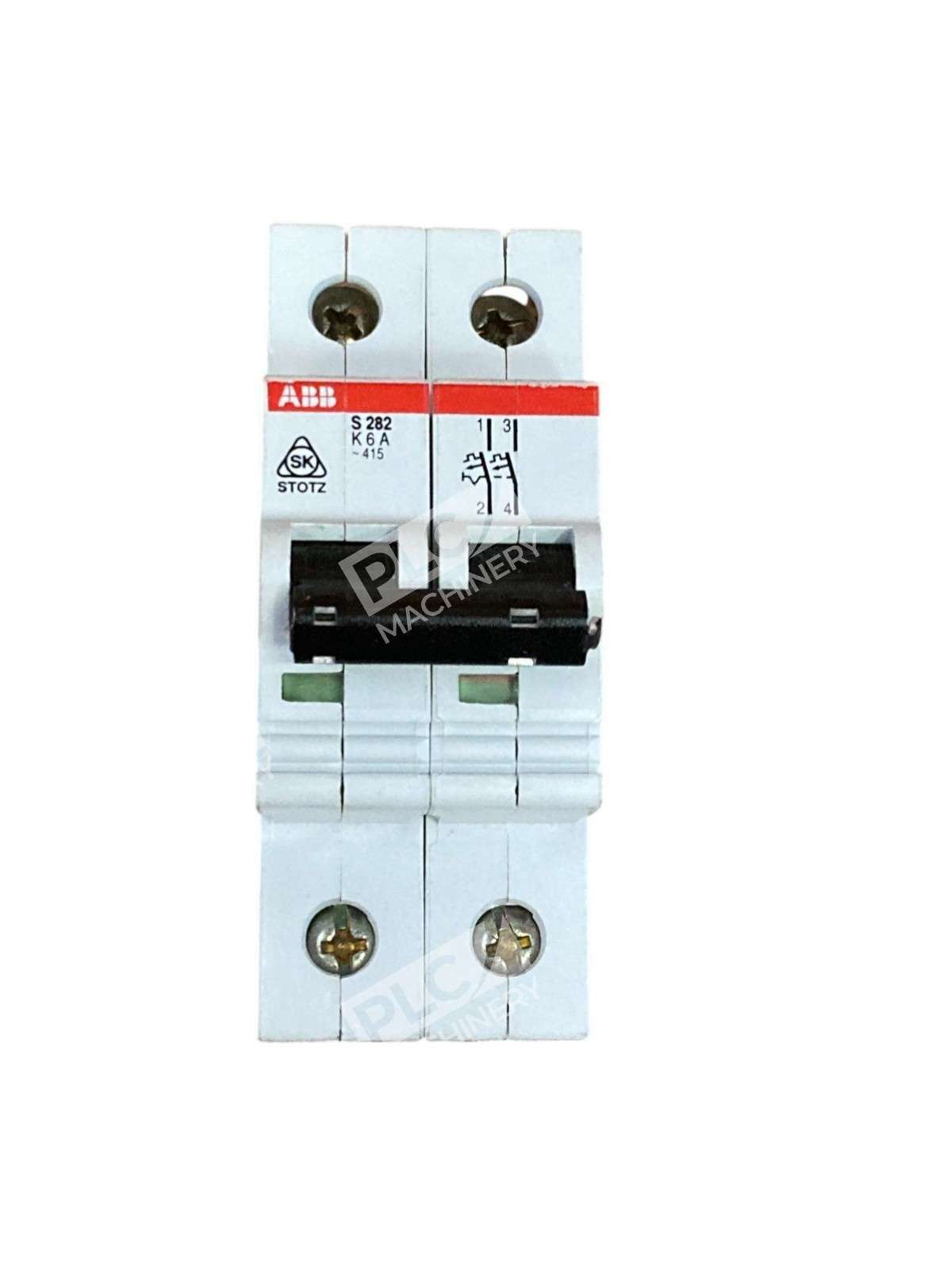 ABB S 282 K 6 A 2 Pole 6A Circuit Breaker S282K6A