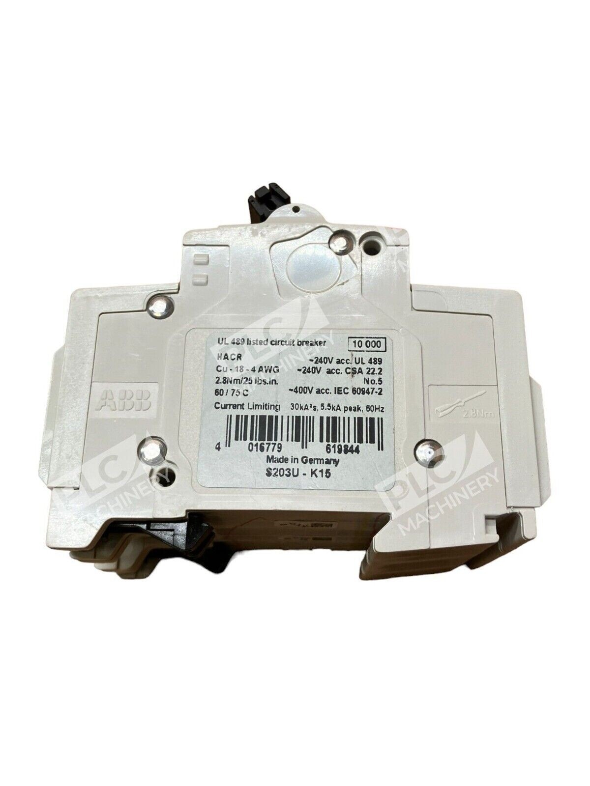 ABB S203UK15A 3 Pole Circuit Breaker (lot of 3) - Image 4