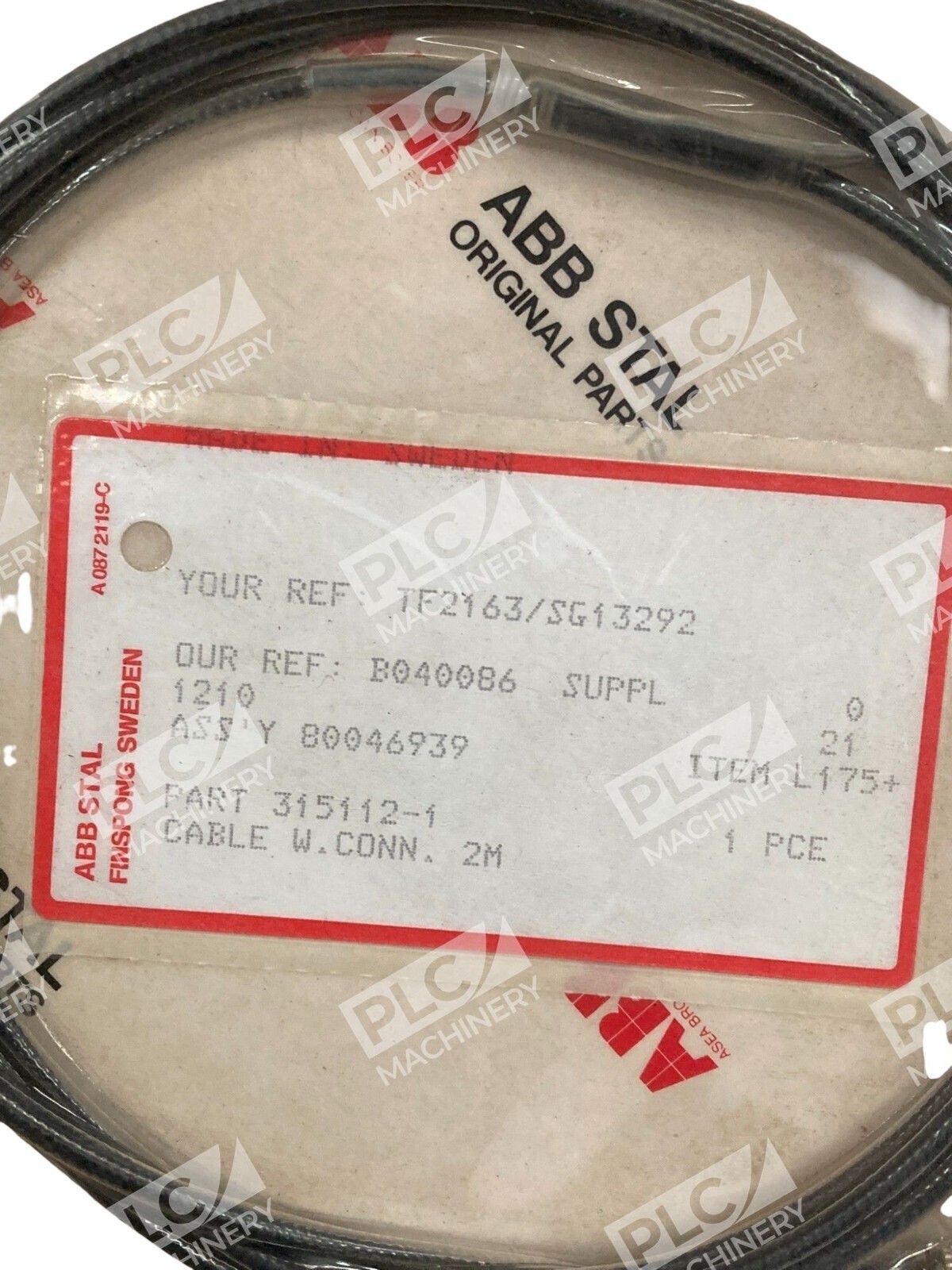 ABB Stal 2M Cable W/ Connector 315112-1 - Image 4