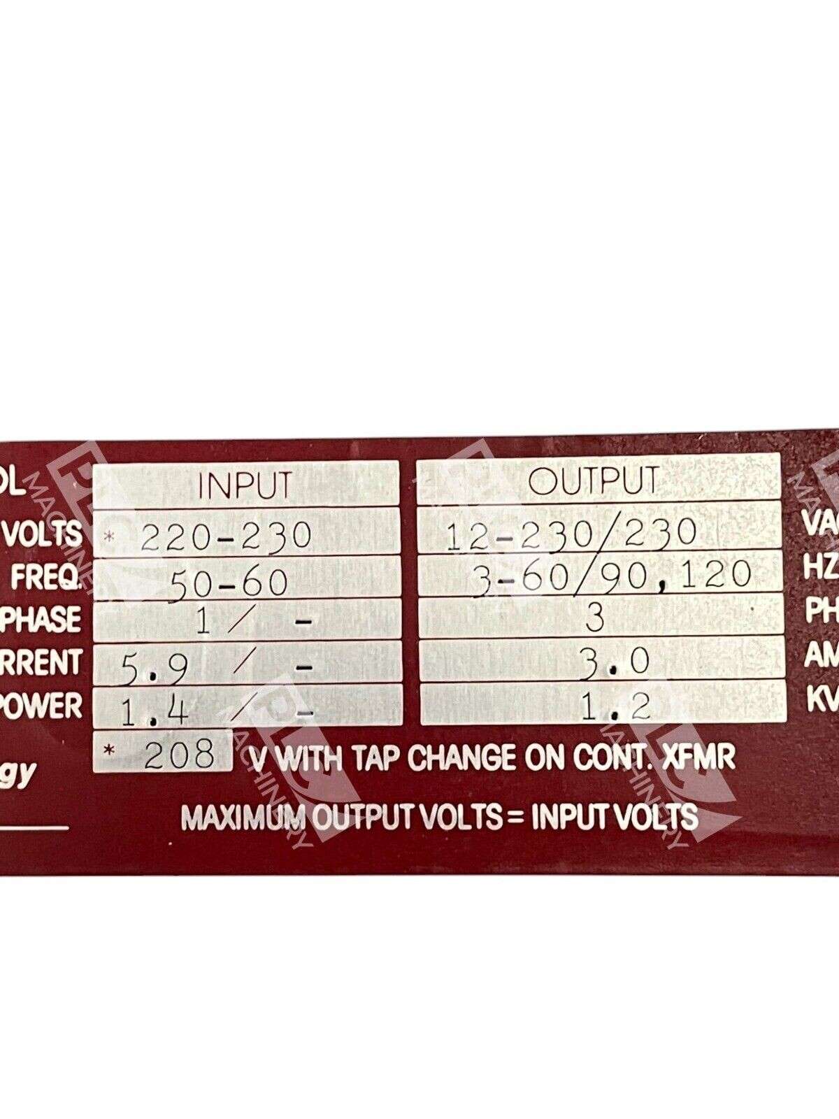 AC Tech Technology Corp VP1000 Variable Pulse AC Motor Control VP1007B - Image 4