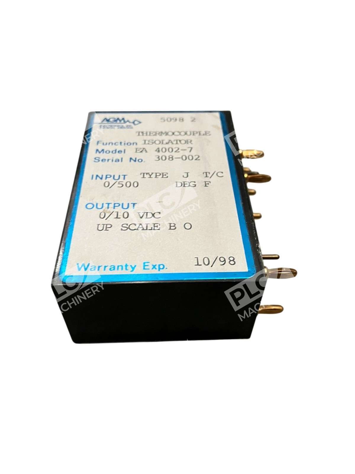 AGM Electronics EA 4002-7 Thermocouple Isolator Type J 0–500°F 0–10V Output - Image 4