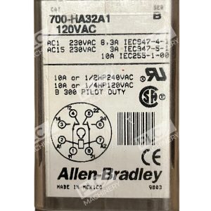 ALLEN BRADLEY 700-HA32A1 RELAY 120VAC, SER. B, 700HA32A1