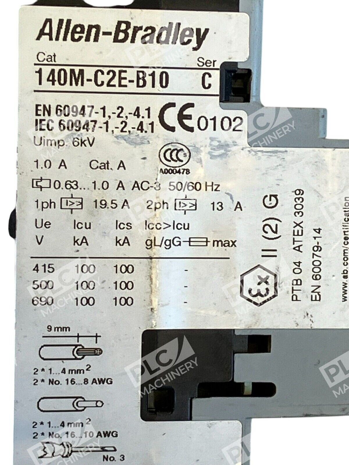 Allen Bradley 0.63A-1.0A Circuit Breaker 140M-C2E-B10 /C - Image 4