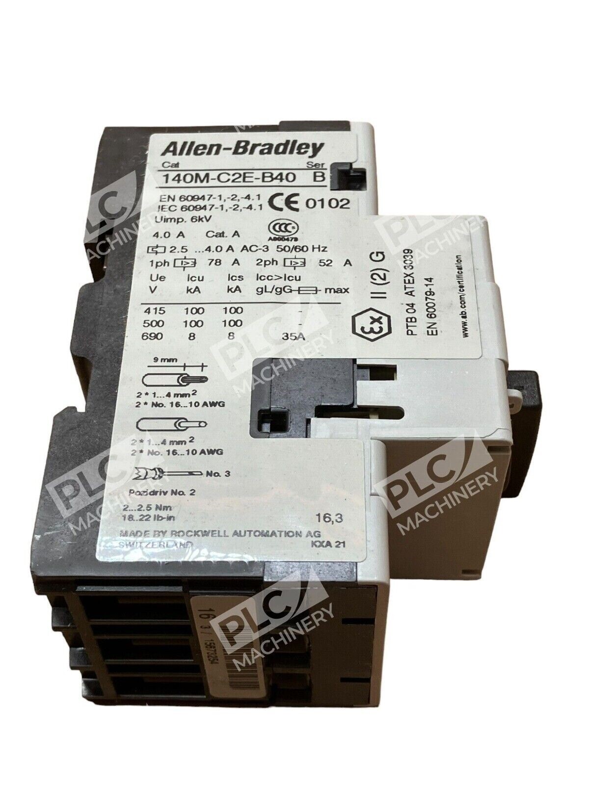 Allen Bradley 140M-C2E-B40 /B Motor Protector Circuit Breaker - Image 6