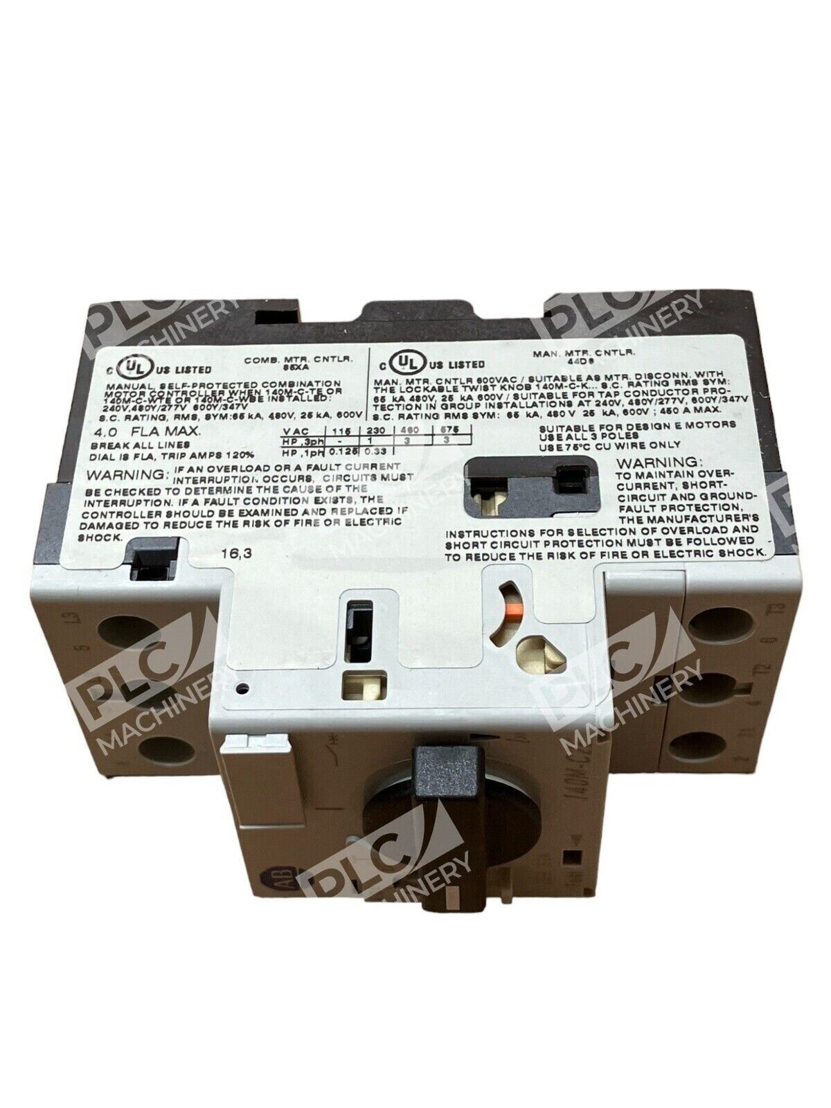 Allen Bradley 140M-C2E-B40 /B Motor Protector Circuit Breaker - Image 7