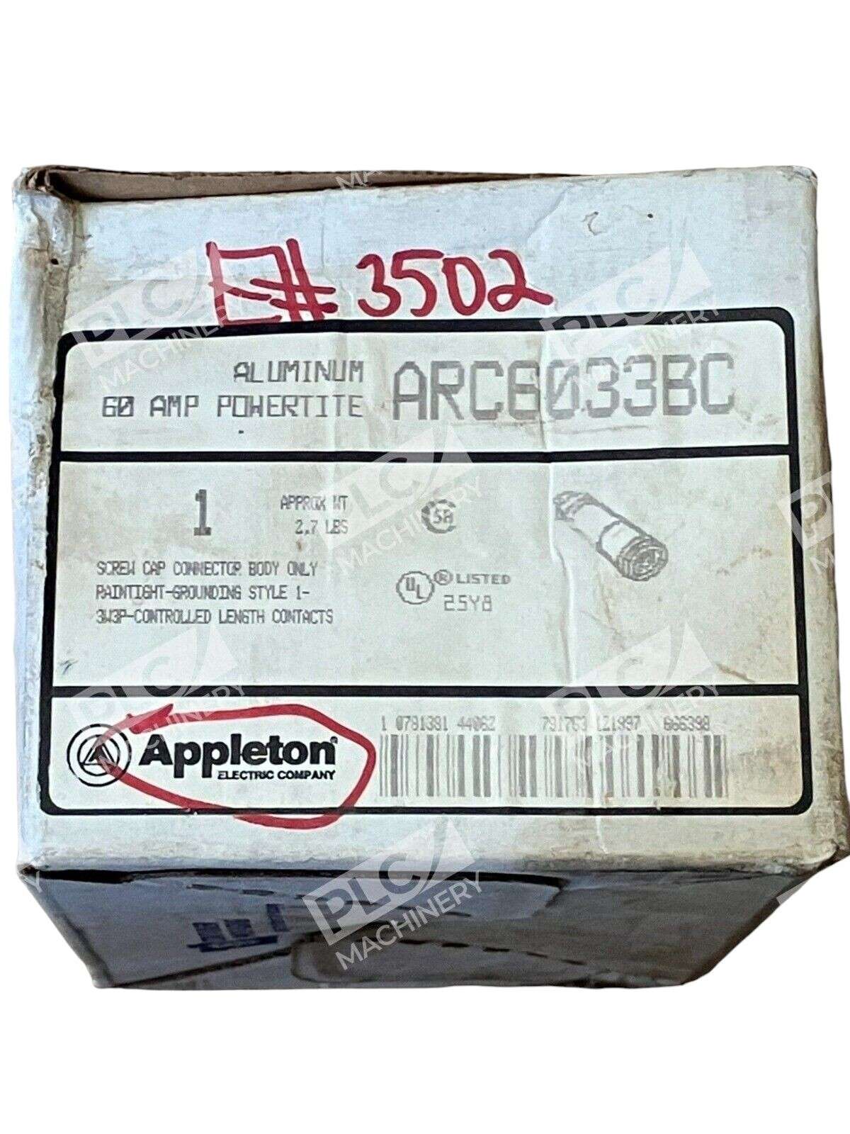 Appleton ARC6033BC Powertite 60 AMP Aluminum