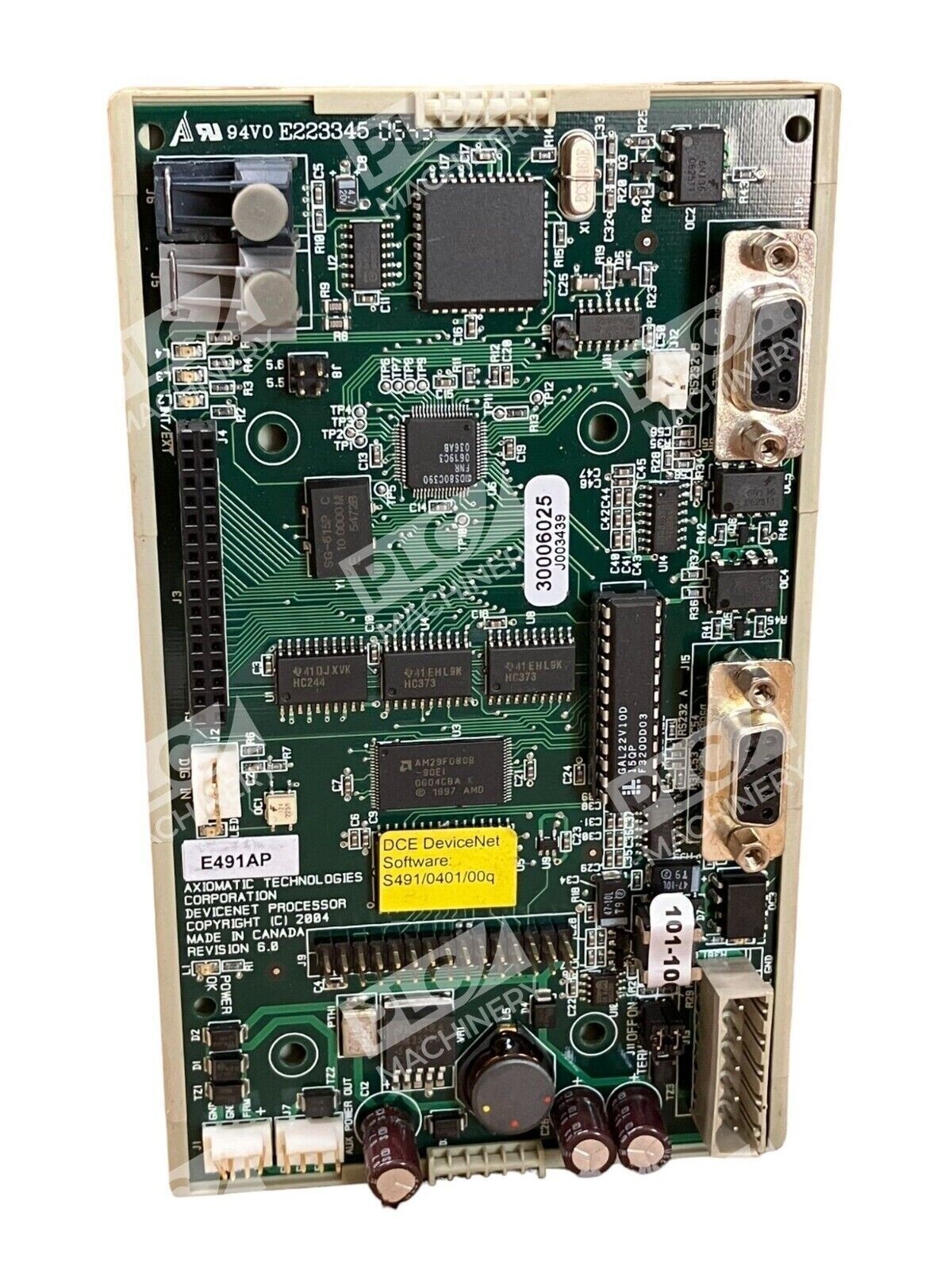 Axiomatic Technologies E491AP Devicenet Processor Revision 6.0