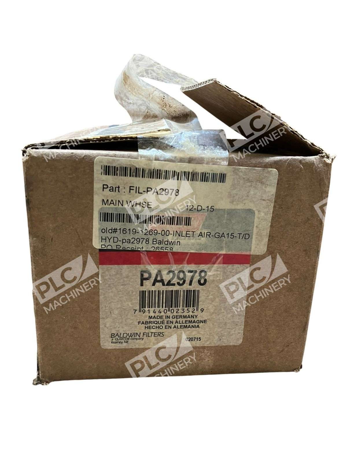 Baldwin PA2978 Axial Seal Air Filter Element Heavy-Duty Replacement