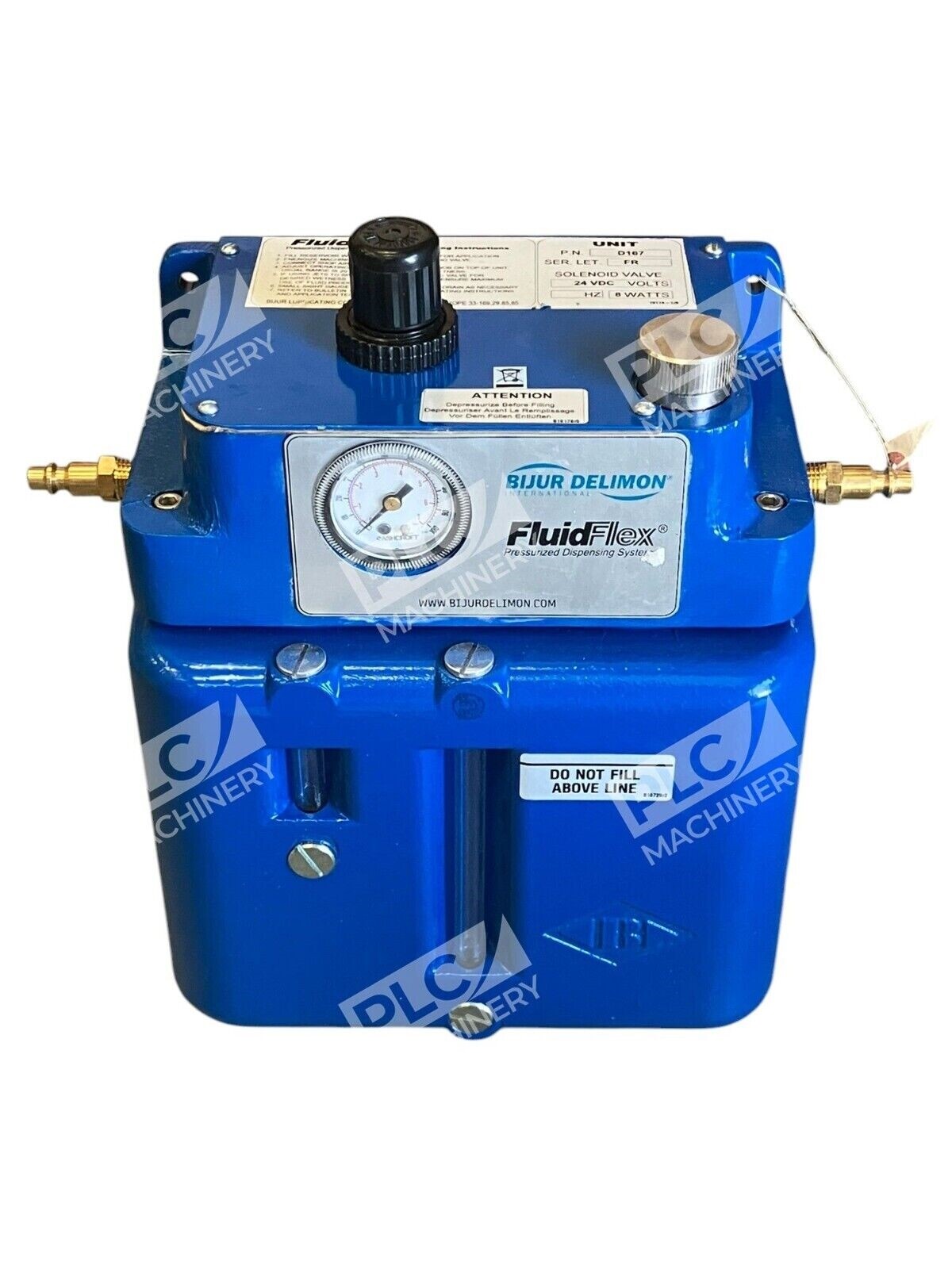 Bijur Delimon FluidFlex 8W 24VDC Pressurized Dispensing Solenoid Valve D167