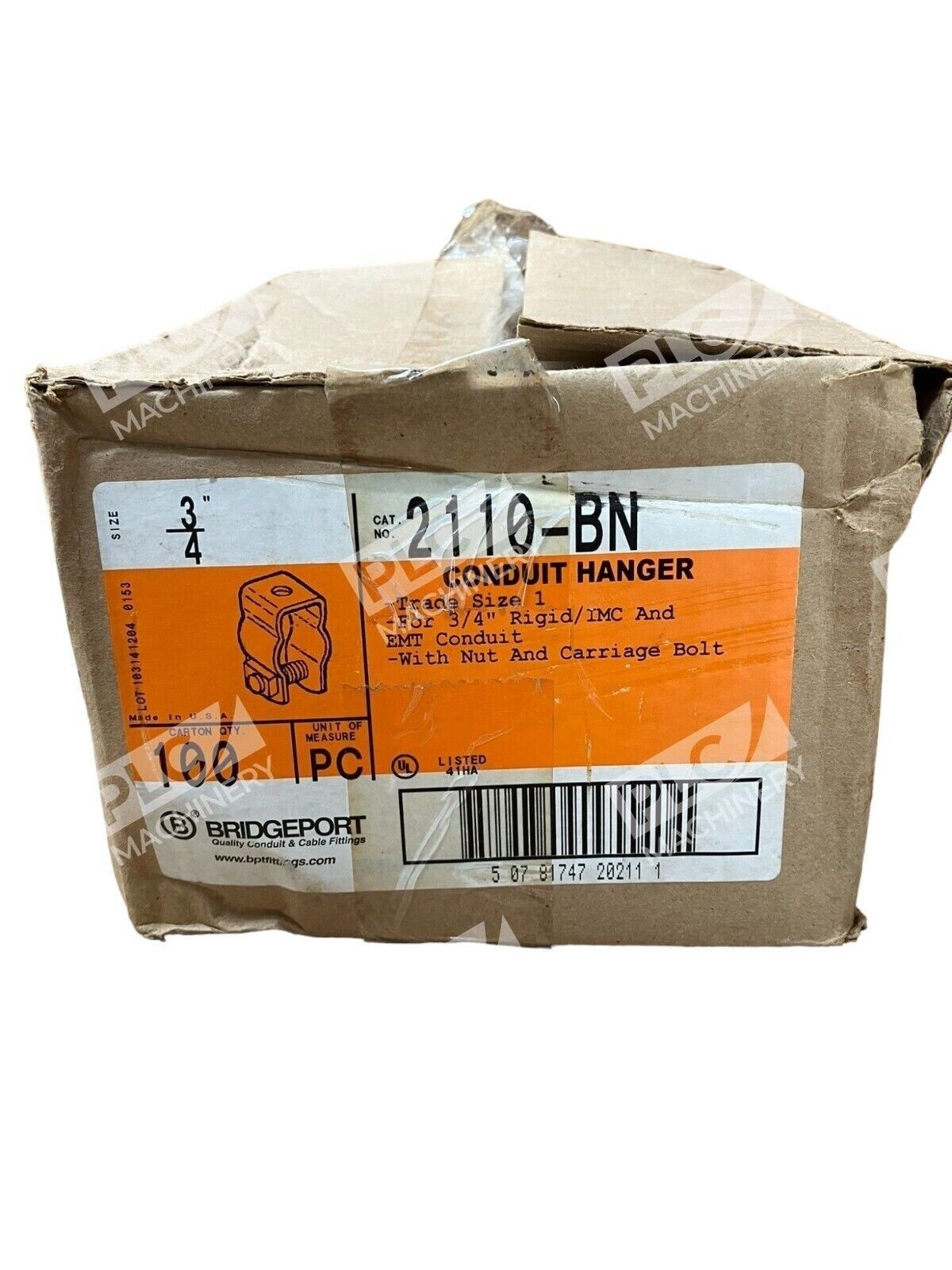 Bridgeport 2110-BN Conduit Hanger 3/4" (Box of 100)