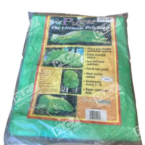 Comfitwear Heavy Duty Double Laminated Coating Green PolyTarp P-Line 12'x16'