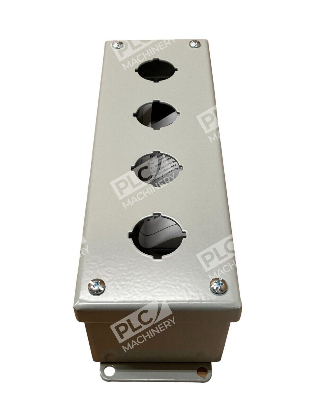 Cooper B-Line PV4 New Type 12 Vertical Pushbutton Enclosure 4 Hole - Image 6