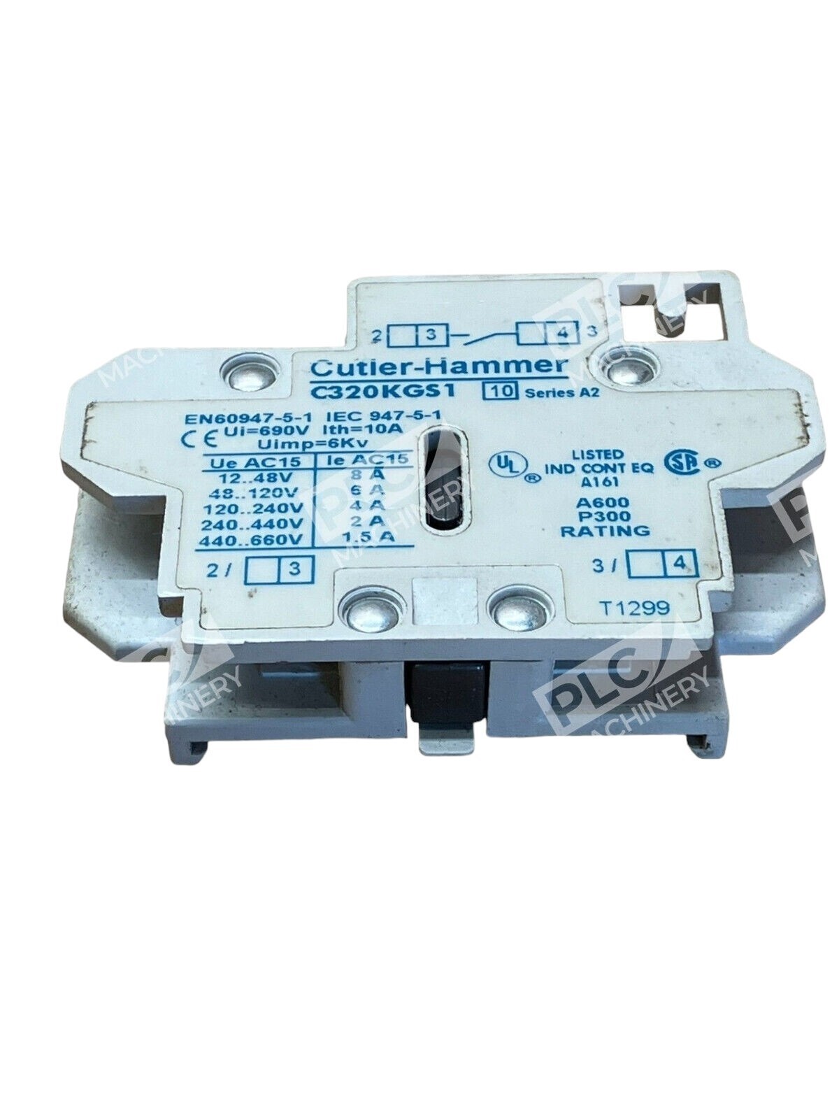 Cutler Hammer C320KGS1 A2 Auxiliary Contact