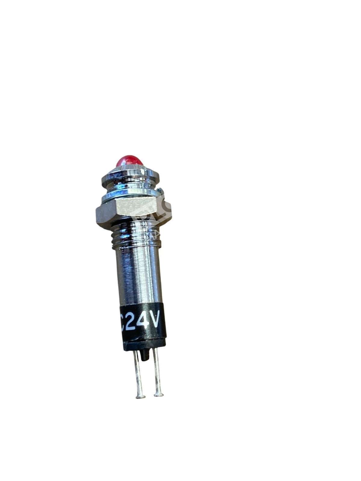 DC 24V Red LED Indicator Pilot Light Panel Mount Metal Signal Lamp Lots of 39 - Image 6