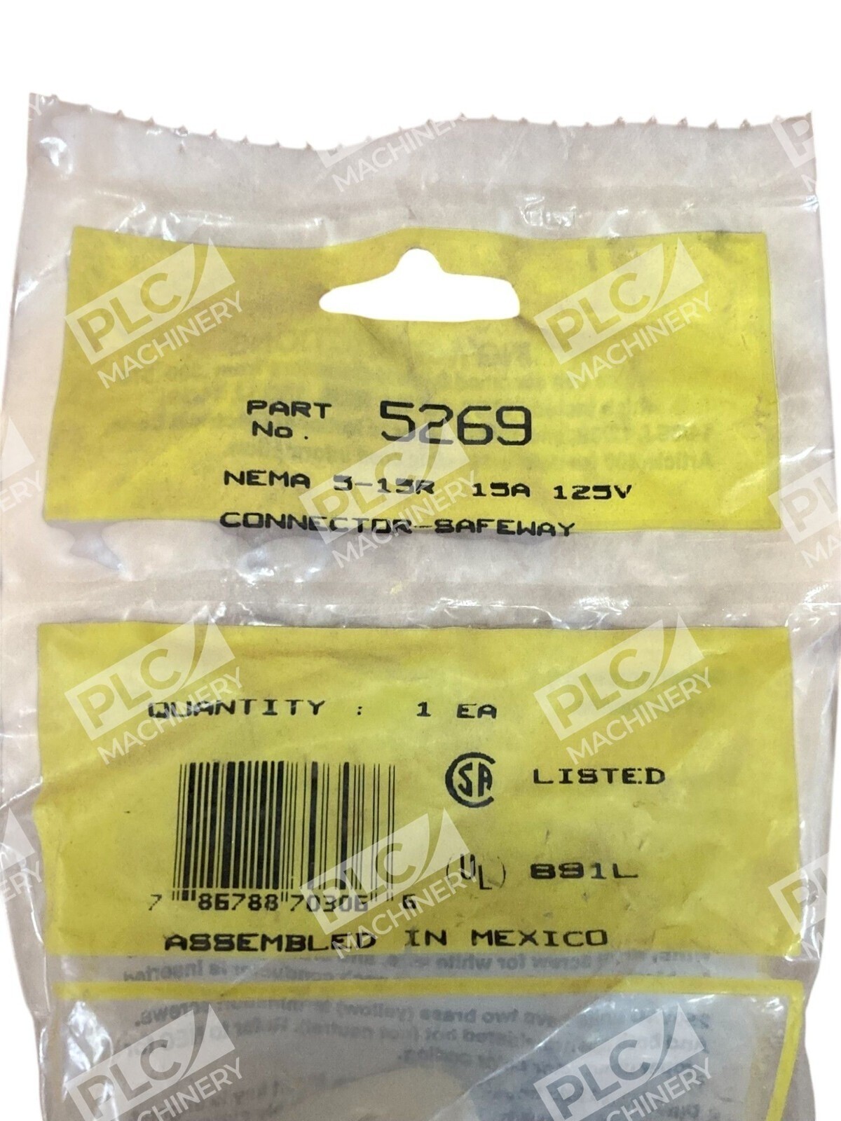 Daniel Woodhead Co NEMA 5-15R 15A 125V Connector-Safeway 5269 (lot of 3) - Image 4