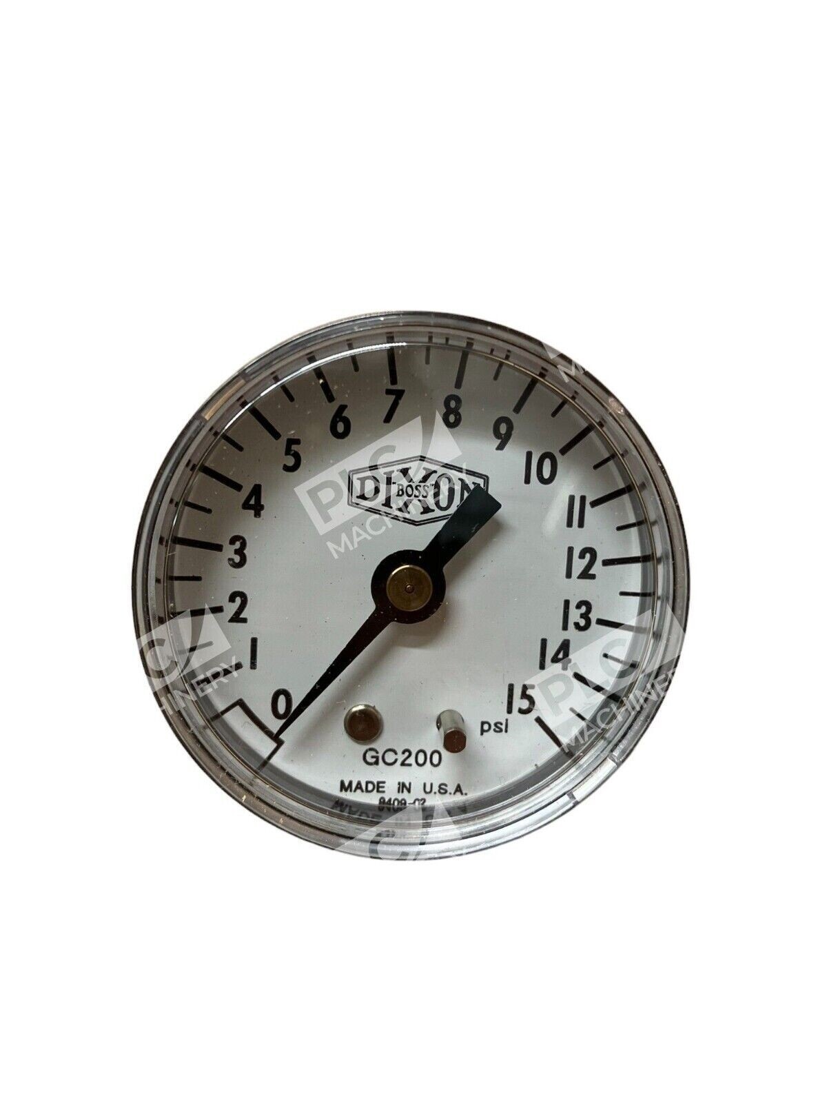 Dixon Boss GC200 0/15 PSI Standard Dry Gauge - Image 3