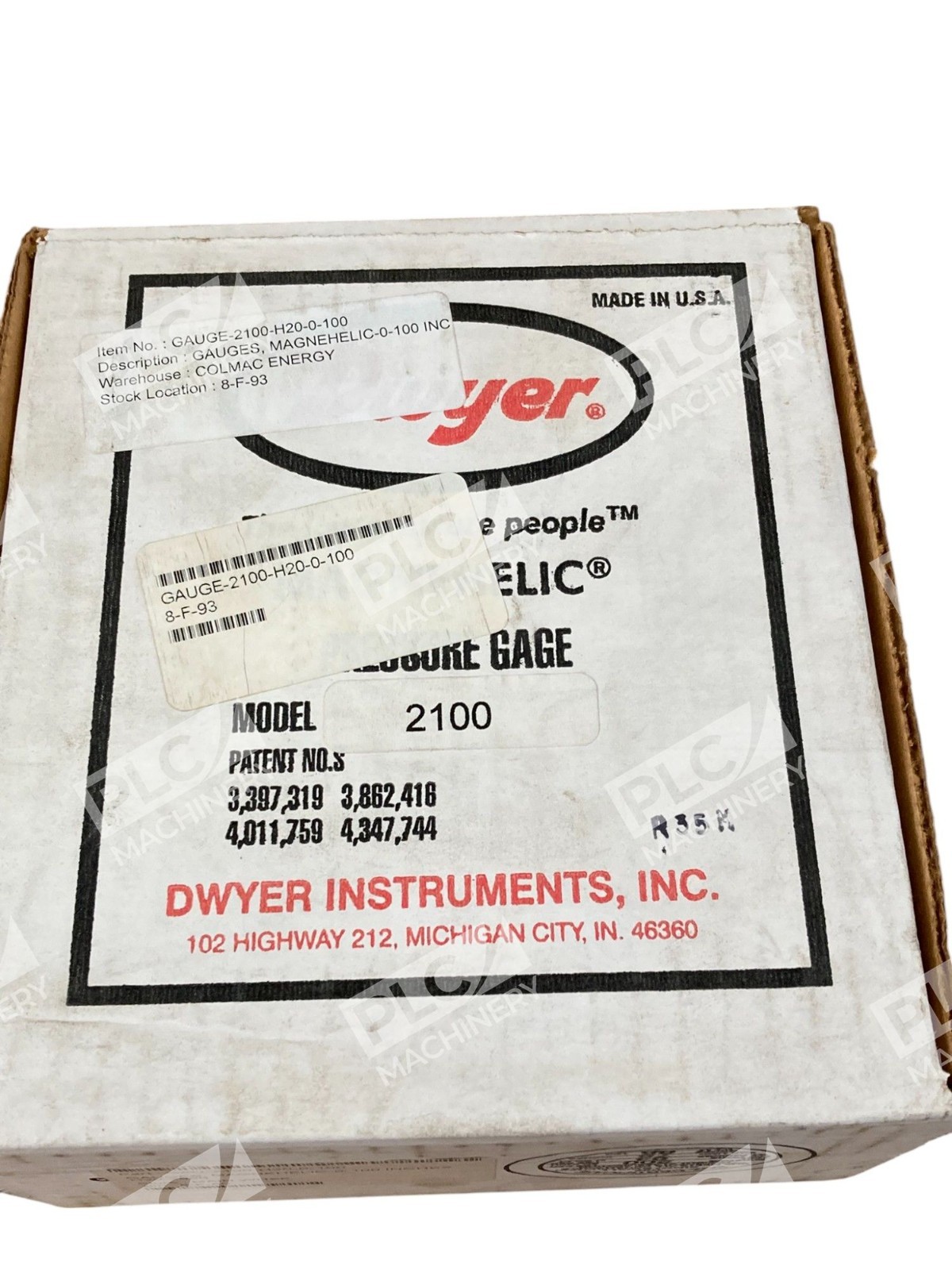 Dwyer 0-100INH2O Magnehelic Pressure Gauge 2100 - Image 3