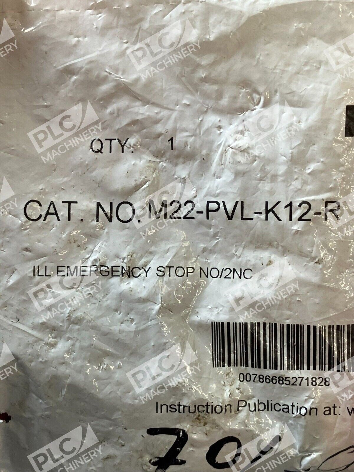 Eaton Illuminated Emergency Stop Pushbutton NO/2NC M22-PVL-K12-R - Image 4
