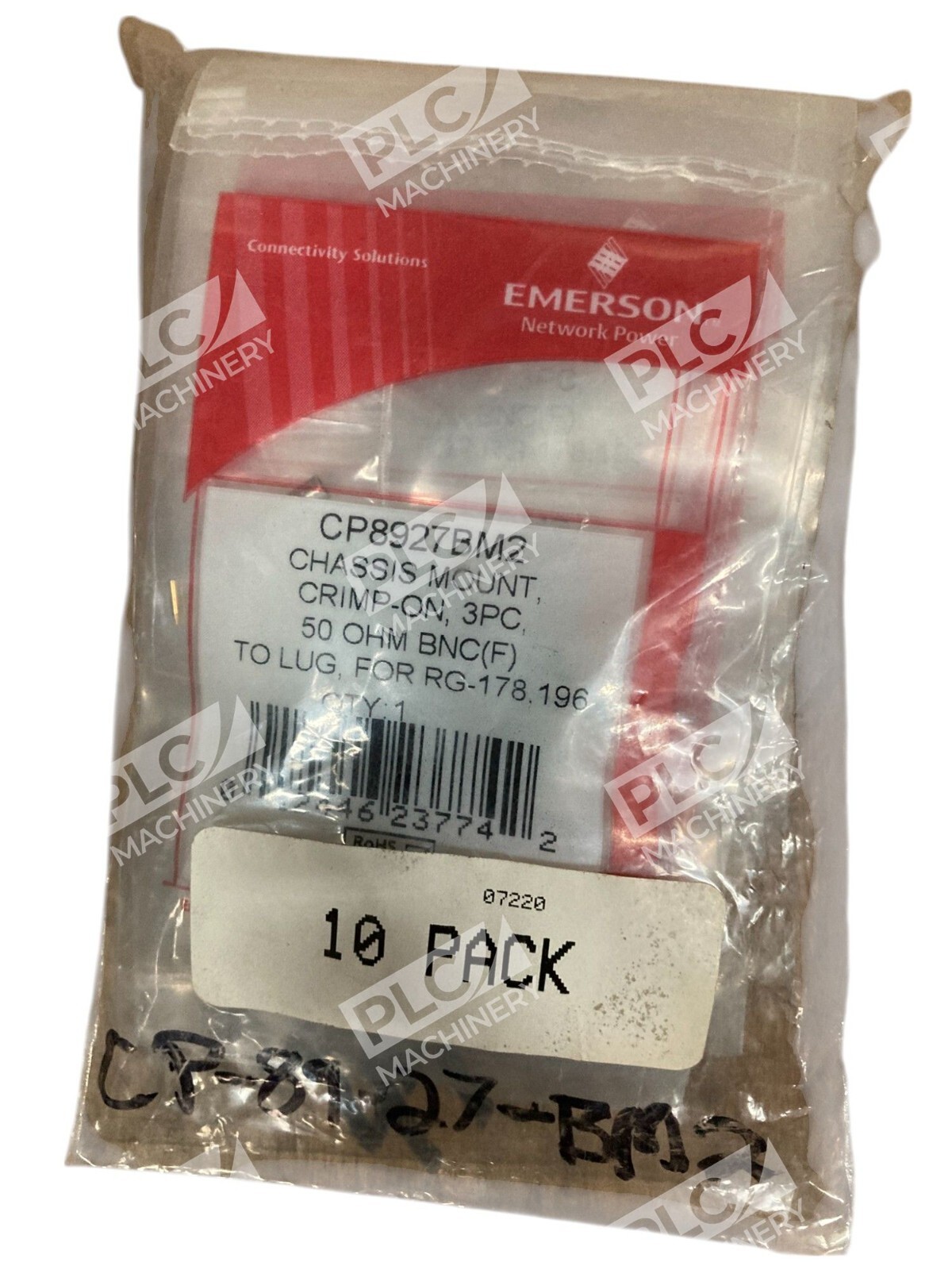 Emerson Network Power Chassis Mount 50Ohm BNC(F) CP8927BM2 (Bag of 10)