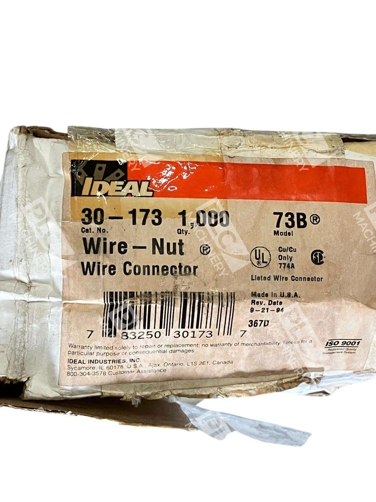 Ideal 73B Wire Nut Wire Connector 30-173 (Box of 1000)