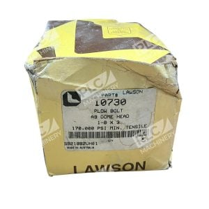 Lawson 10730 A9 Plow Bolt 1"-8 x 3" Dome Head High Strength Alloy Steel Box of 5