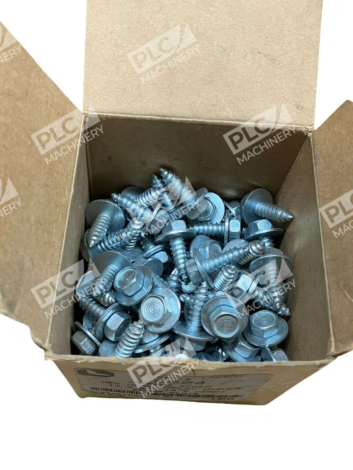 Lawson 2524 1/4-20 x 3/4 Hex Head Tapping Screws w/ Washer One Box of 100 - Image 5