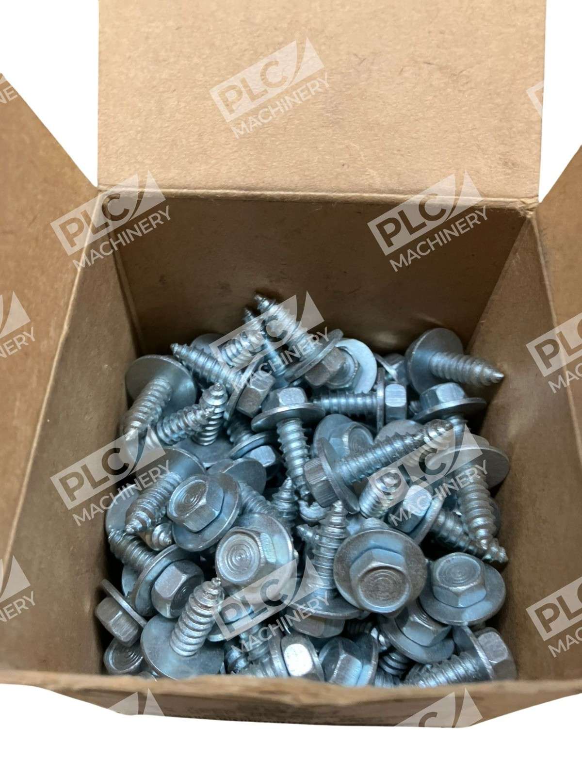 Lawson 2524 1/4-20 x 3/4 Hex Head Tapping Screws w/ Washer One Box of 100 - Image 6