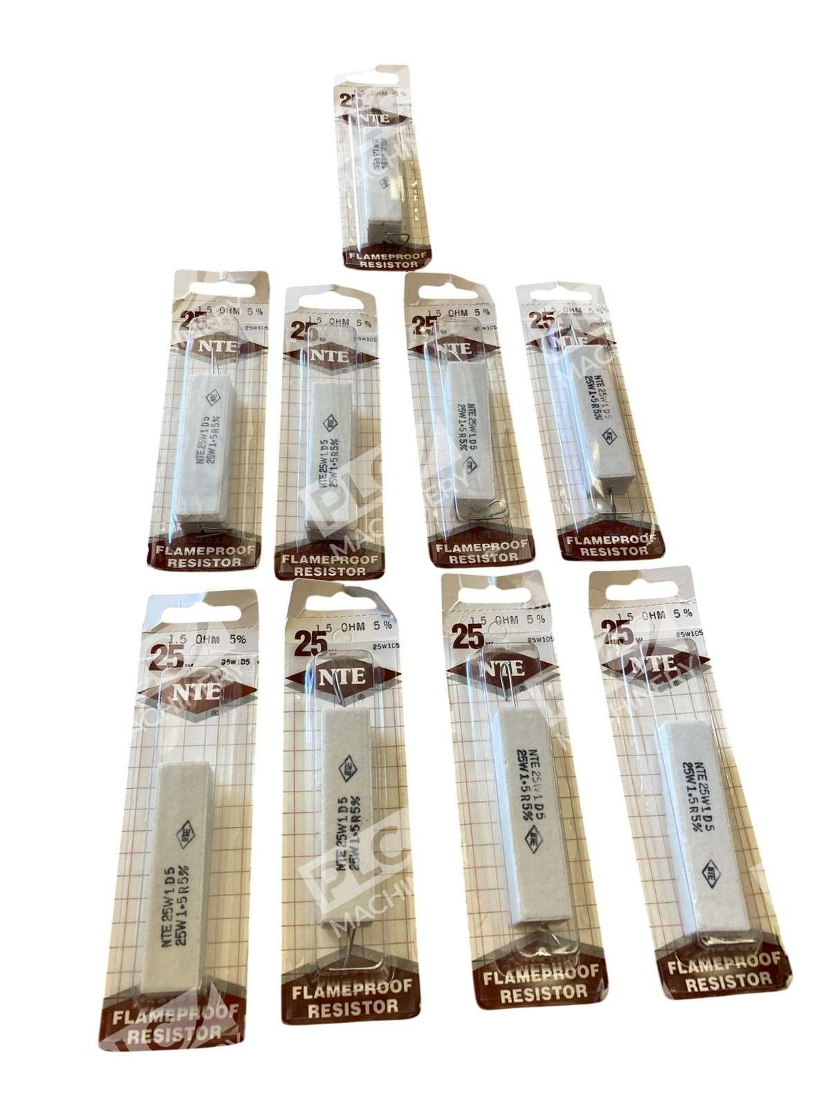 NTE NTE25W1D5 Flameproof Wirewound Ceramic Power Resistor 1.5Ω 25W 5% Lots of 9