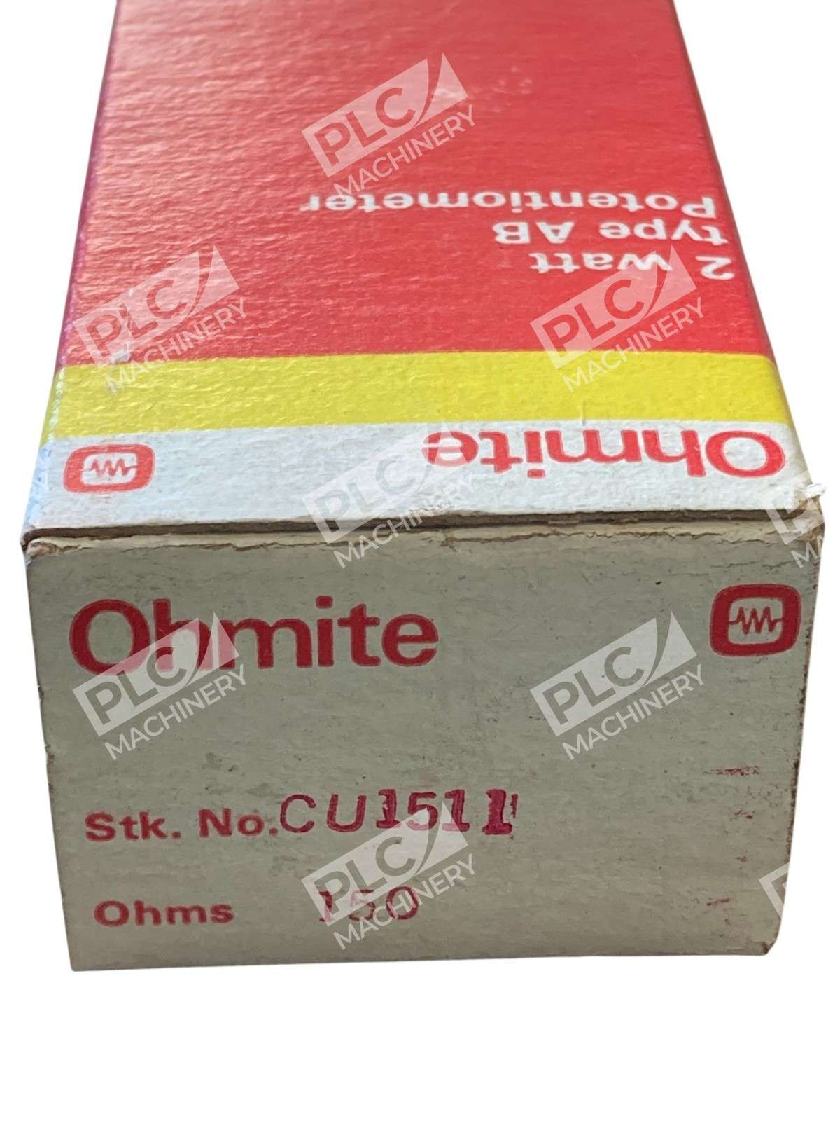 Ohmite CU1511 Wirewound Potentiometer 150 Ohms 2w Panel Mount Type AB - Image 4