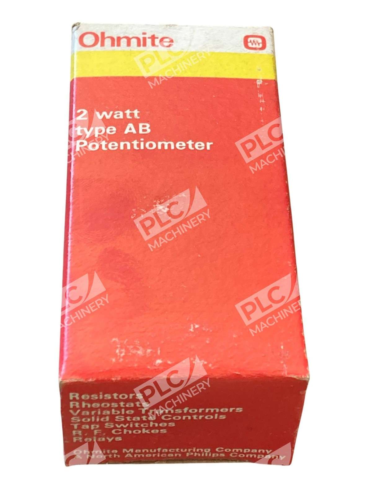 Ohmite CU1511 Wirewound Potentiometer 150 Ohms 2w Panel Mount Type AB