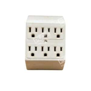 Pacific Electricord A-1499-1/C-WW 6-Outlet Multi-Tap Extender 15A 125V 50/60Hz