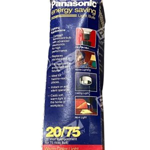 Panasonic Bulb 2075 20W Replacement For 75W Bulb Warm Color Light EFD20LEUHD