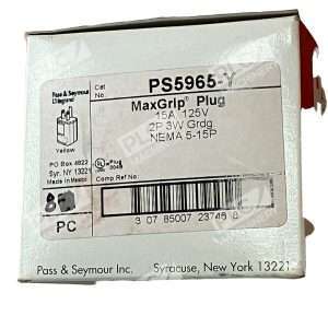 Pass & Seymour PS5965-Y MaxGrip Plug (Box of 8)