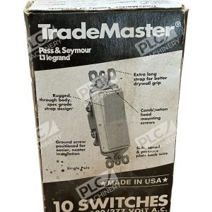 Pass & Seymour TM870-GRY TradeMaster Decorator Switch 1 Pole Gray (Box of 10)