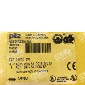 Pilz 24VDC 3W 774150 112595 8no 1nc Safety Relay PZE9 226623306774
