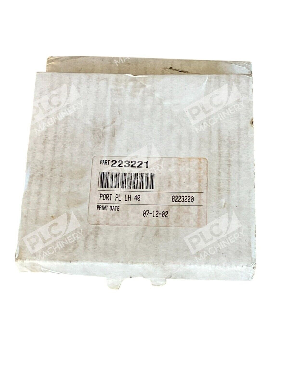 Port Plate LH40 8223220 Part Number 223221