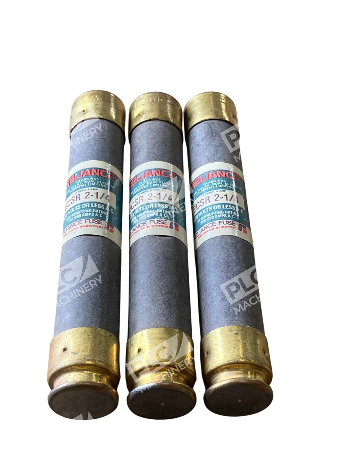 Reliance ECSR-2-1/4 2.25A Dual-Element Time-Delay Class RK5 Fuse Lots of 3