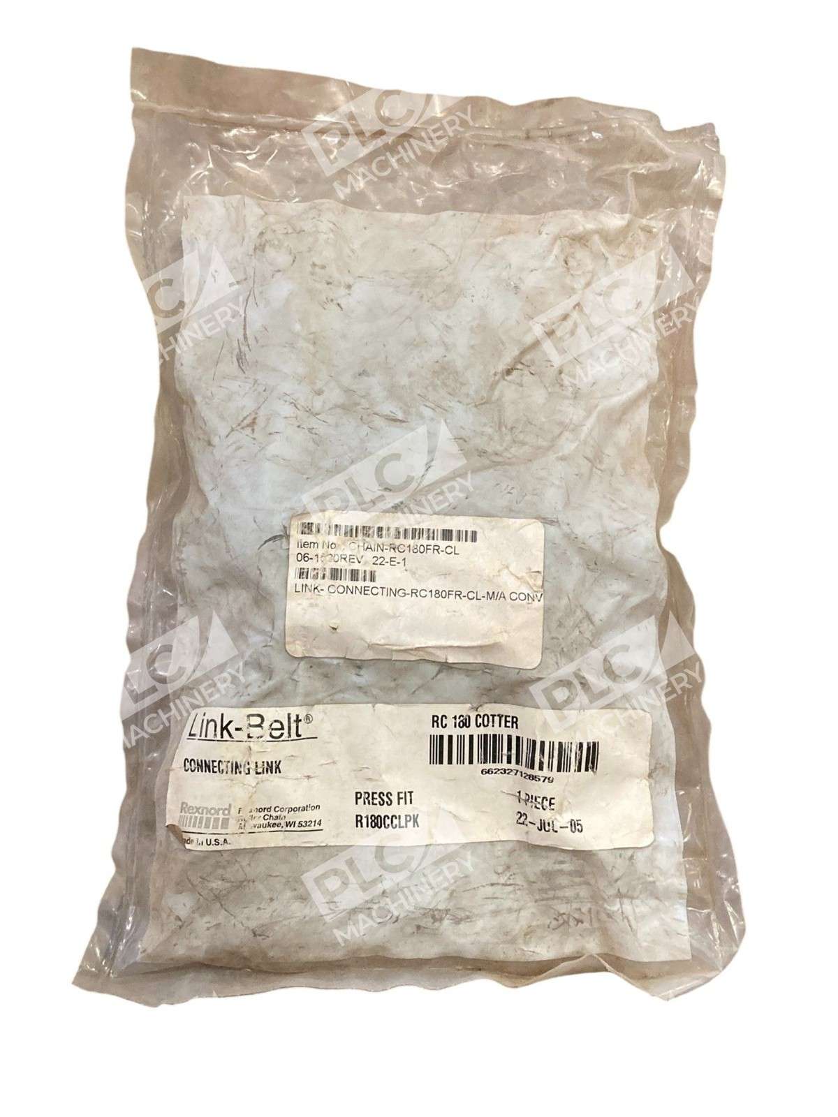 Rexnord Link-Belt RC180 Connecting Link Press Fit Master Link