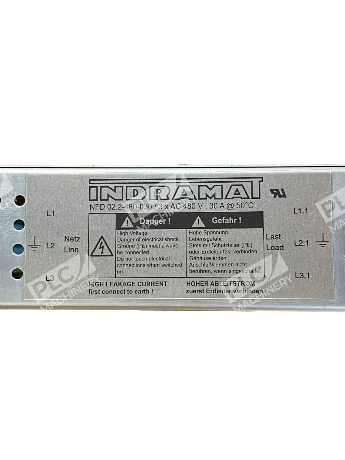 Rexroth Indramat NFD02.2-480-030 Power Line Filter 30A 3xAC 480V - Image 6