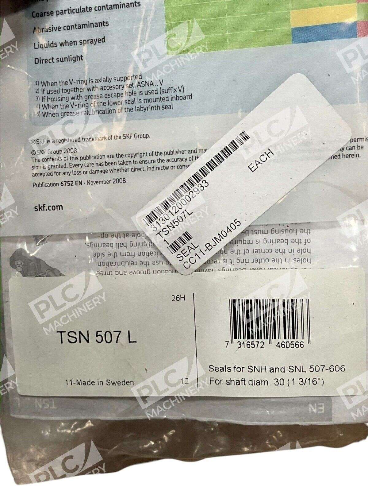 SKF Double Bearing Lip Seal TSN 507 L - Image 3