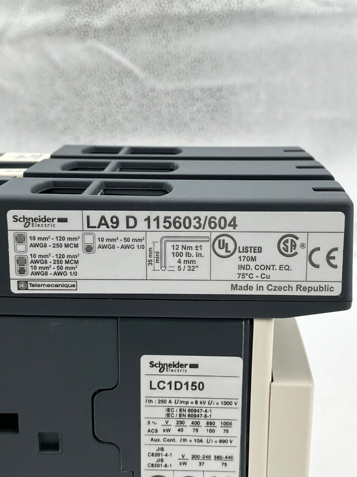 Schneider Electric LC1D150 w/ LA9 D 115603/604 - Image 8