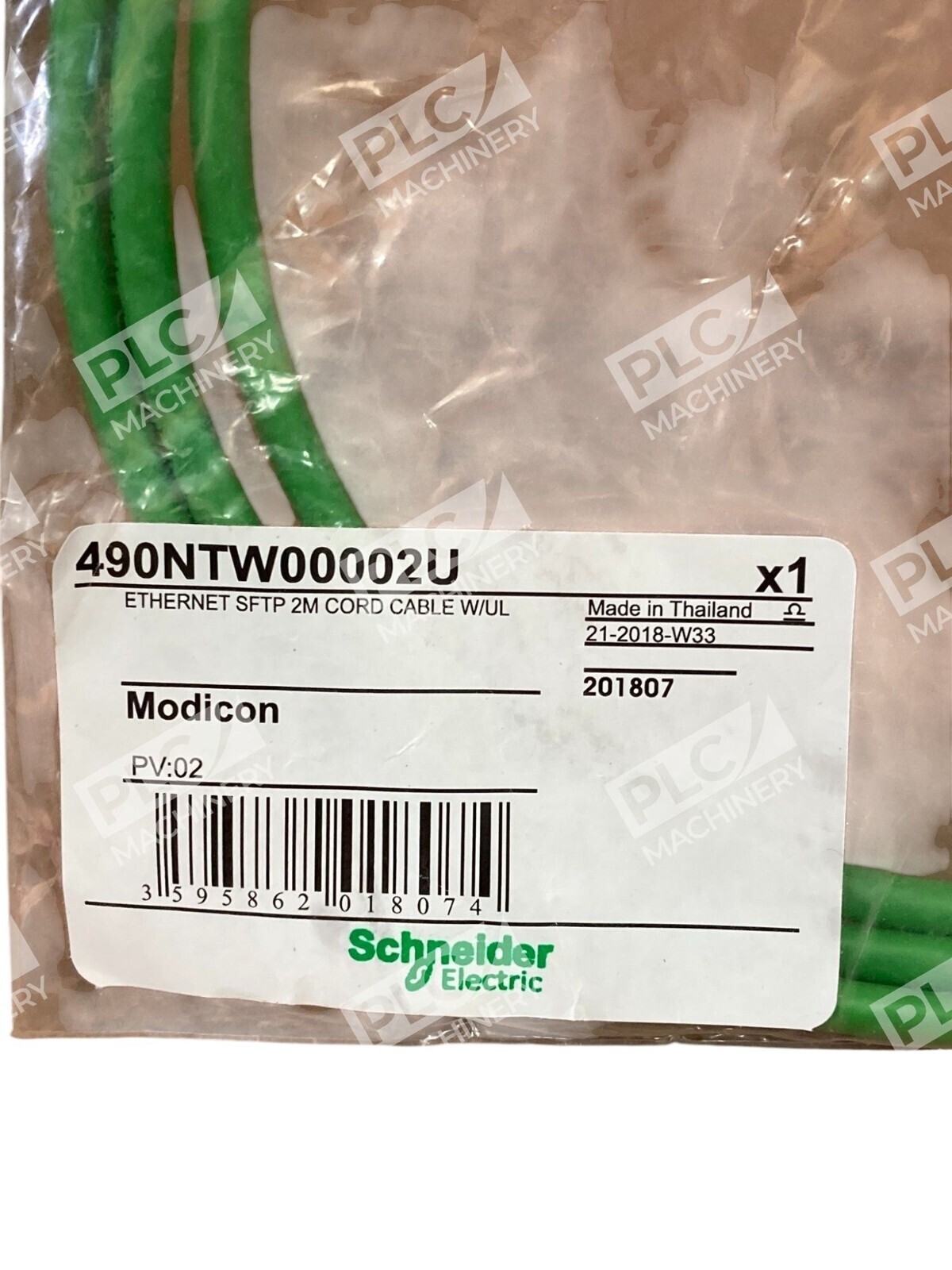 Schneider Electric Modicon Ethernet SFTP 2M Cord Cable W/ UL 490NTW00002U - Image 3