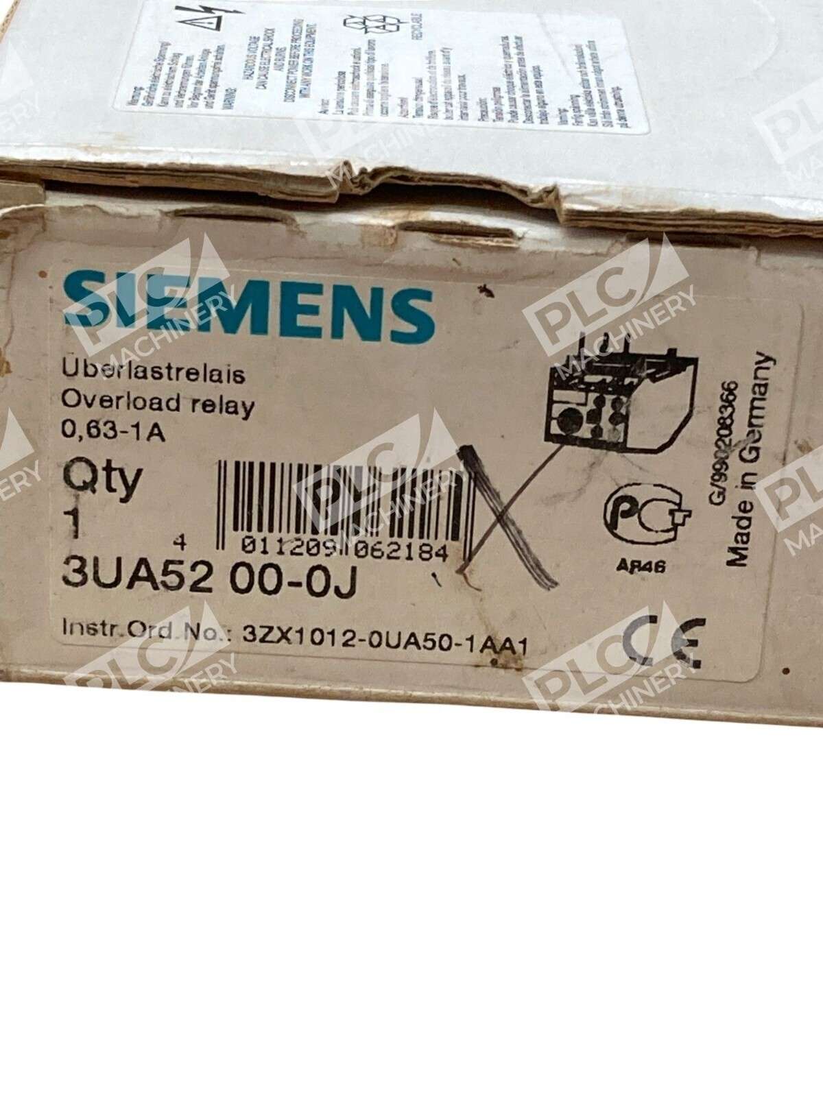 Siemens 3UA5200-0J 0.63A-1A Overload Relay 3UA52 00-0J - Image 3