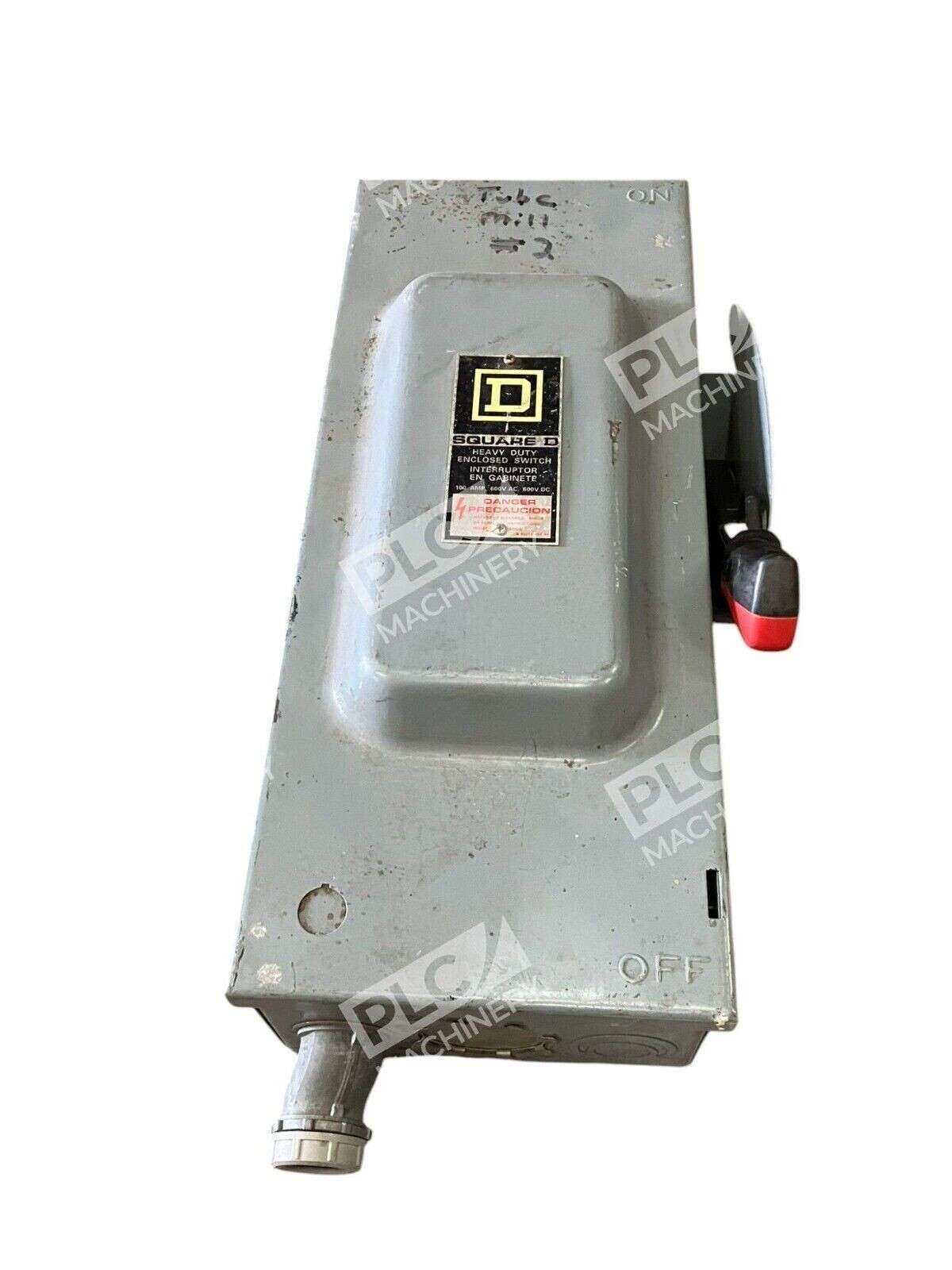 Square D 100A Safety Switch Type 1 Enclosure HU363 F1 100