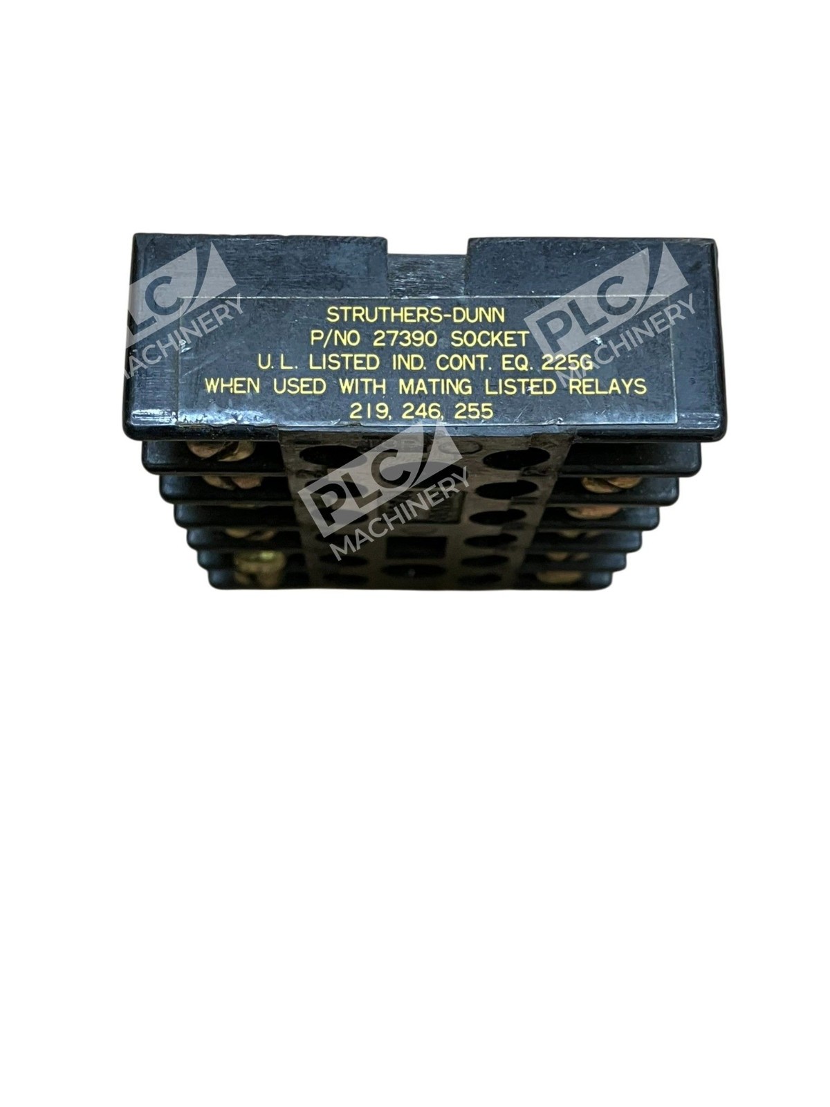 Struthers-Dunn 27390 12-Pin Relay Socket 10A 600V Panel Mount Screw Terminals - Image 3