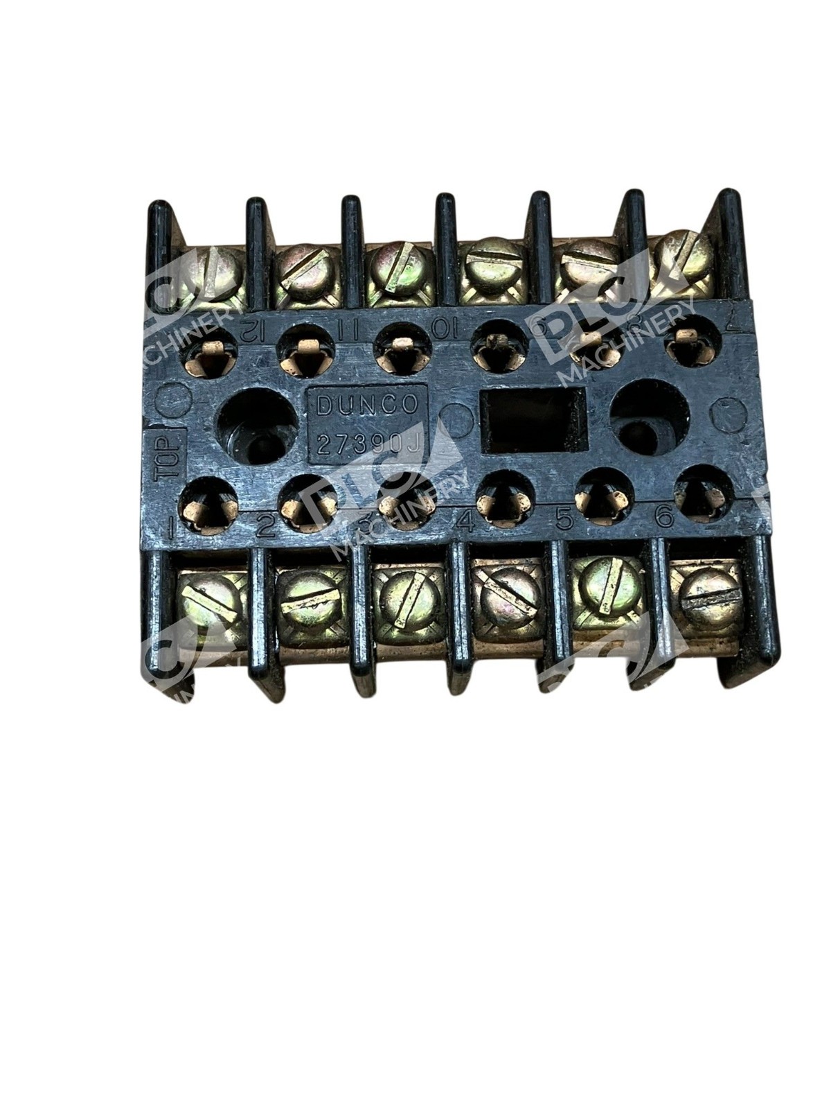 Struthers-Dunn 27390 12-Pin Relay Socket 10A 600V Panel Mount Screw Terminals - Image 4